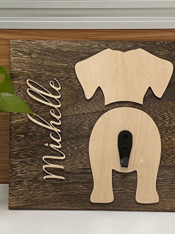 DogMEGA Personalized Dog Leash Holder