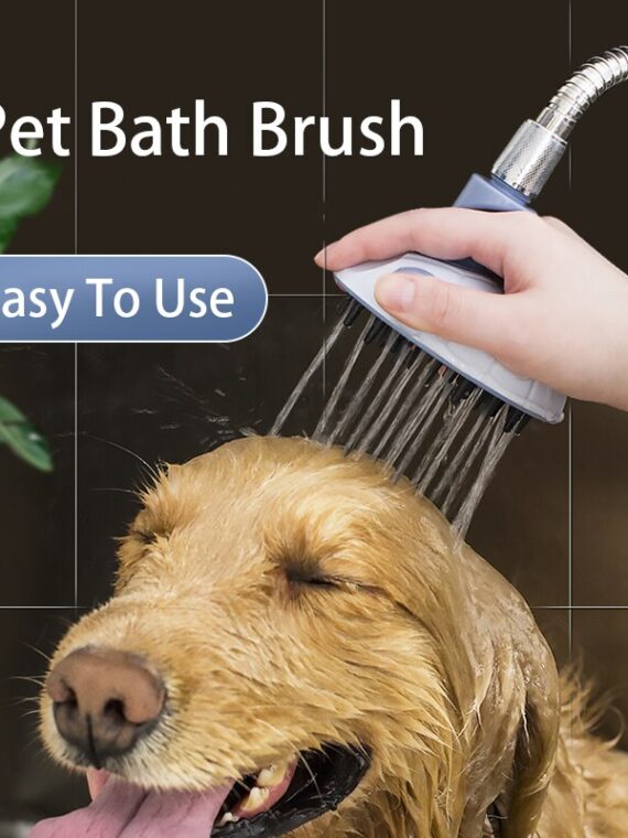 DogMEGA™ Dog Bath Brush | Bubble Massage Brush | Dog Bath Tool