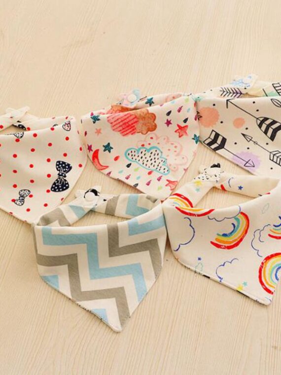 Sweet Patterned Bandana For Dog - Beige Color