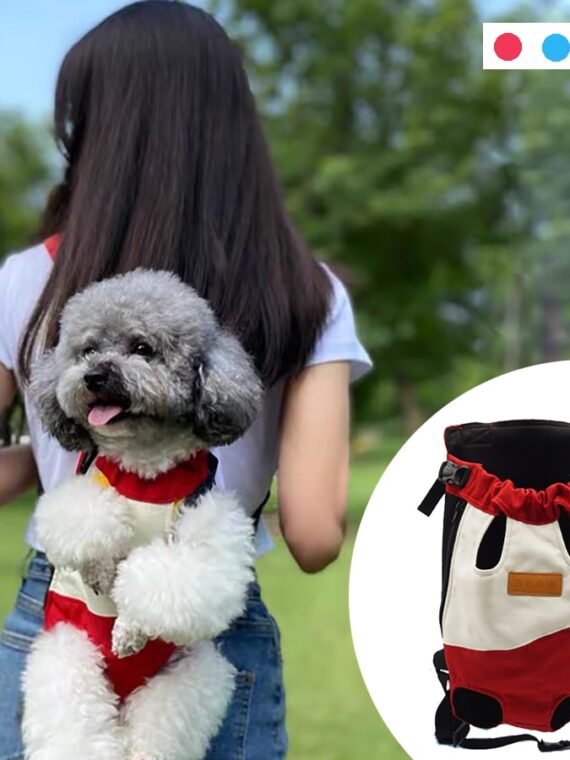 Breathable 4-legged Backpack For Dog Transport